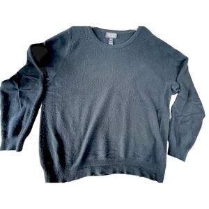 Lands’ End Men’s 100% 2Ply Cashmere Crewneck Sweater Size Large Soft Luxurious